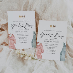 Invitation Vêtements de filles ou de garçons Genre Reveillez 