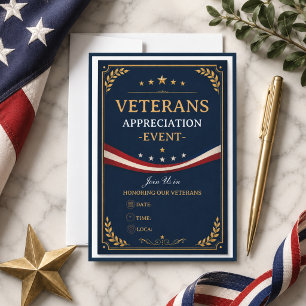 Invitation Vétérans Merci Fête patriotique militaire