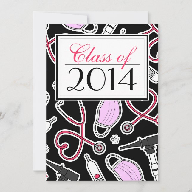 Invitation vétérinaire d'obtention du diplôme (Devant)