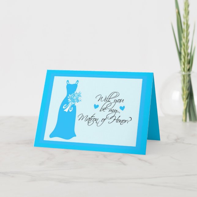 Invitation Veux-tu être ma dame d'honneur? (Devant)