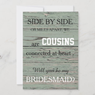 Invitation Veux-tu être ma demoiselle d'honneur?