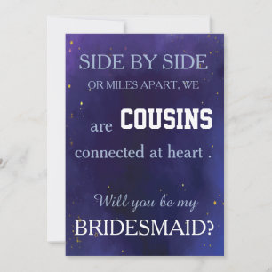 Invitation Veux-tu être ma demoiselle d'honneur ?