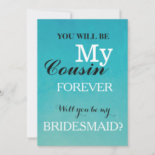 Invitation Veux-tu être ma demoiselle d'honneur ?