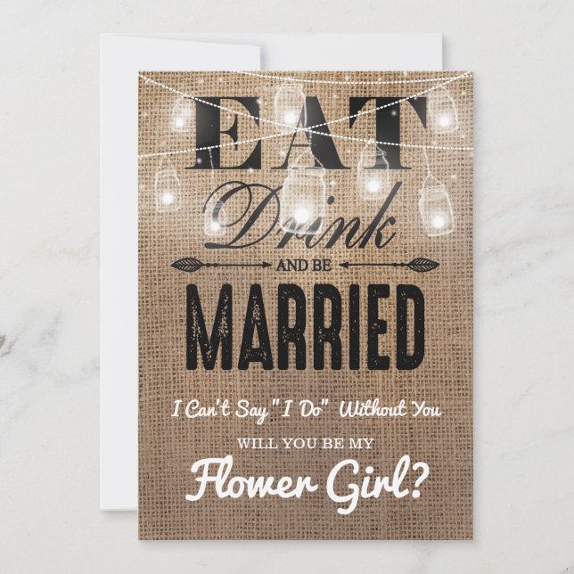 Invitation Veux-tu être ma Demoiselle d'Honneur ? | Demoisell (Devant)