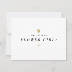 Invitation Veux-tu être ma demoiselle d'honneur florale minim