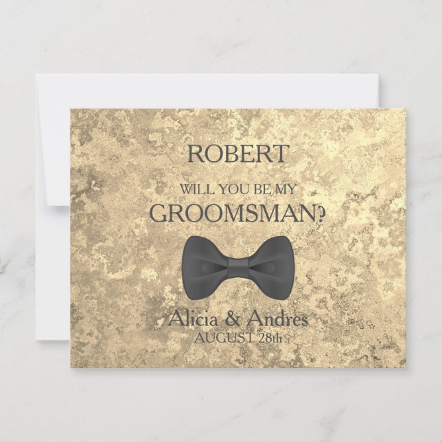 Invitation Veux-tu être mon garçon d'honneur ? (Devant)