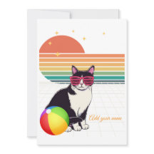Vibes de chat cool au coucher du soleil