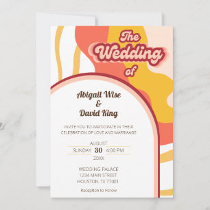 Invitation Vibes rétro super Vintage