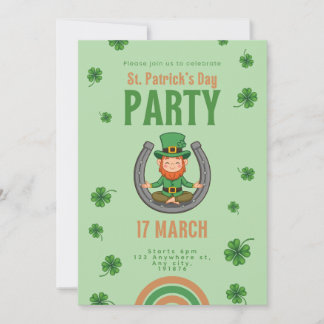 Invitation Vibes Vertes Chanceuses