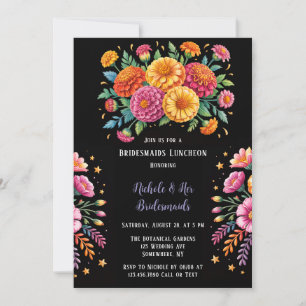 Invitation Vibrant Fiesta Mariage Bouquet Bridesservantes Déj