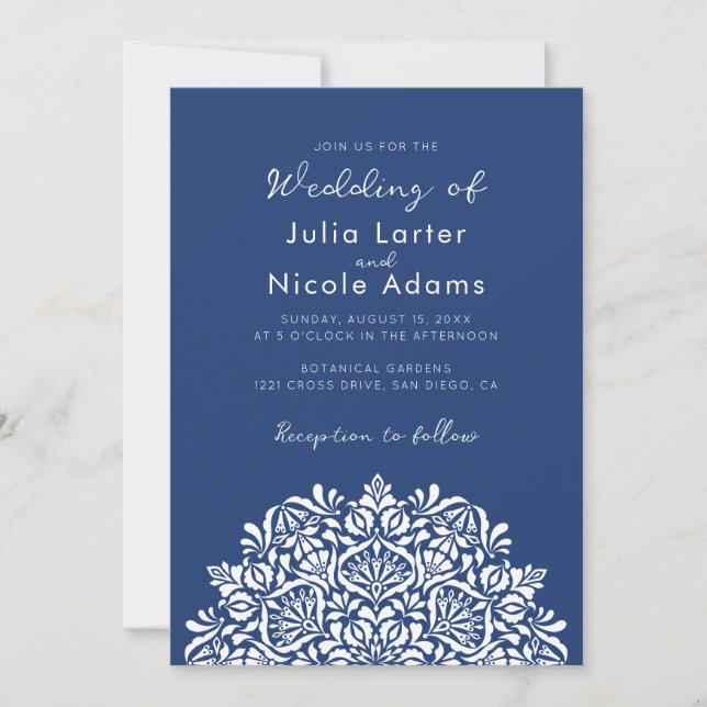 Invitation Vibrant Floral Fragrance Delight Mandala Wedding (Devant)