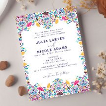 Vibrant mexicaine Fiesta Rainbow Photo Mariage