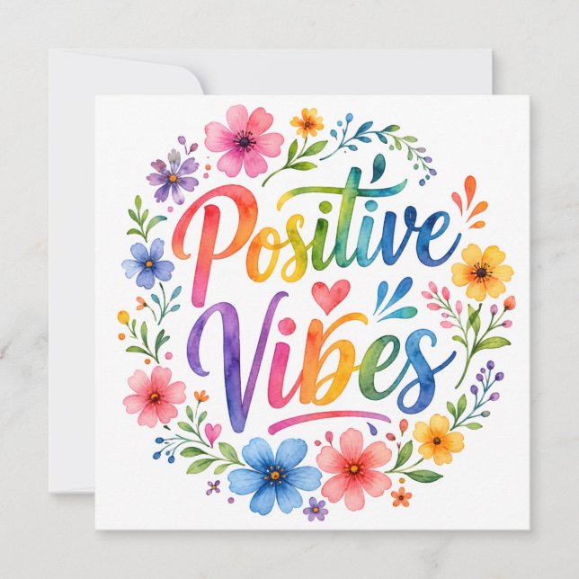 Invitation Vibrations Positives (Devant)