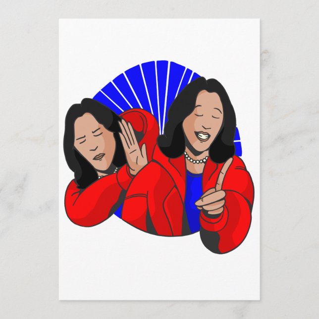 Invitation vice-président kamala harris mème drôle (Devant)