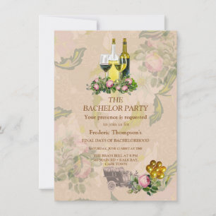 Invitation Victorian Bush Garden Bachelor