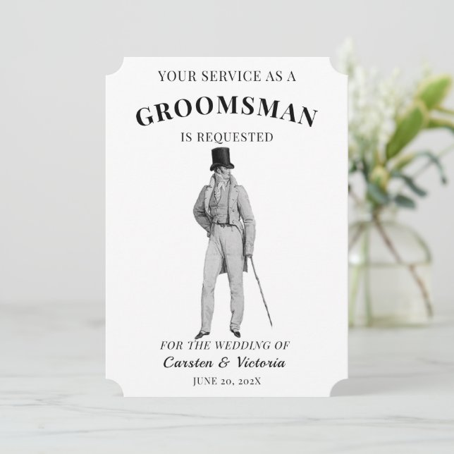 Invitation Victorian Era Vintage Bridesmaitres (Debout devant)