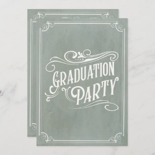 Invitation Victorian Vintage Graduation Party