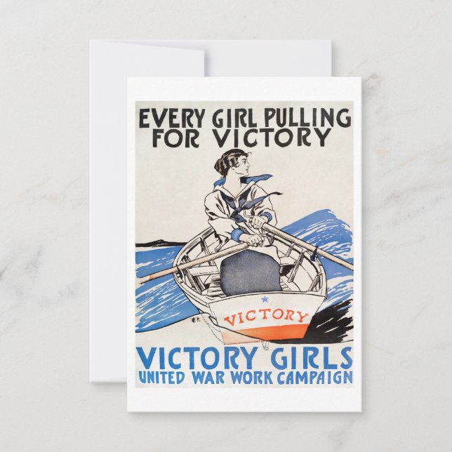 Invitation Victory Girls United War Work Campaign Poster 2ÈME (Devant)