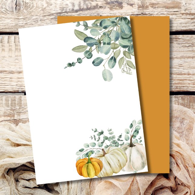 Invitation Vide Ajoutez Votre Propre Citrouille de l'Automne  (Créateur téléchargé)