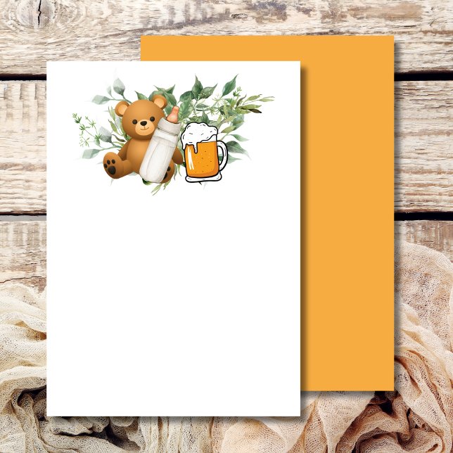 Invitation Vide Ajoutez votre propre texte un bébé est en rou (Créateur téléchargé)