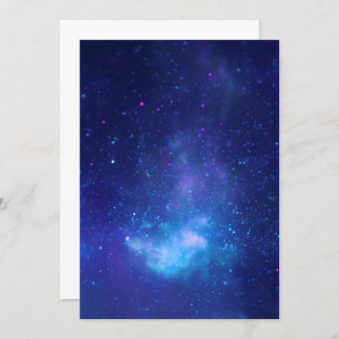 Invitation Vide Aqua Blue Celestial Galactic Centre Photo