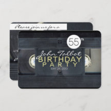 Vidéo Bande 2 VHS 55e anniversaire de fête Invitat