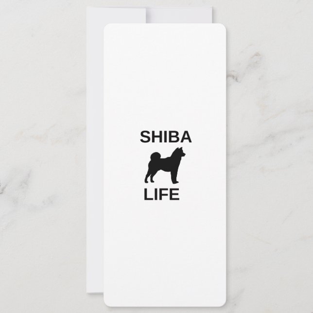 Invitation vie shiba (Devant)