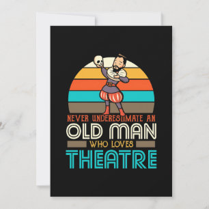 Invitation Vieil Homme Qui Aime le Théâtre