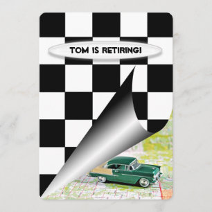 Invitation Vieille voiture de retraite