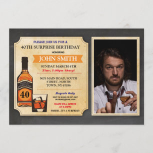 Invitation Vieilli à la perfection Anniversaire Cheers Whisky