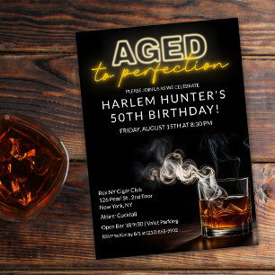 Invitation Vieilli à la perfection Boire Anniversaire