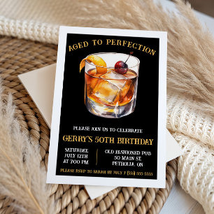 Invitation Vieilli à la perfection, fête d'anniversaire Old F
