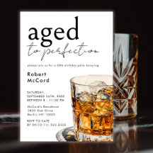 Vieilli À La Perfection Simple Whiskey Anniversair