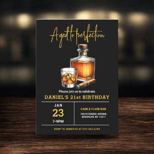 Invitation Vieilli à Perfection Whisky Cigar 21e anniversaire