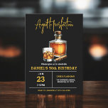 Invitation Vieilli à Perfection Whisky Cigar 50e anniversaire<br><div class="desc">Levez un verre pour célébrer avec style avec cette invitation pour la fête d'anniversaire du Whiskey Adulte Bourbon. Dotée d'un design rustique mais sophistiqué inspiré par les étiquettes classiques du whisky, cette invitation est parfaite pour les amateurs d'esprits fins. Avec une typographie audacieuse et des tons riches et terreux, il...</div>