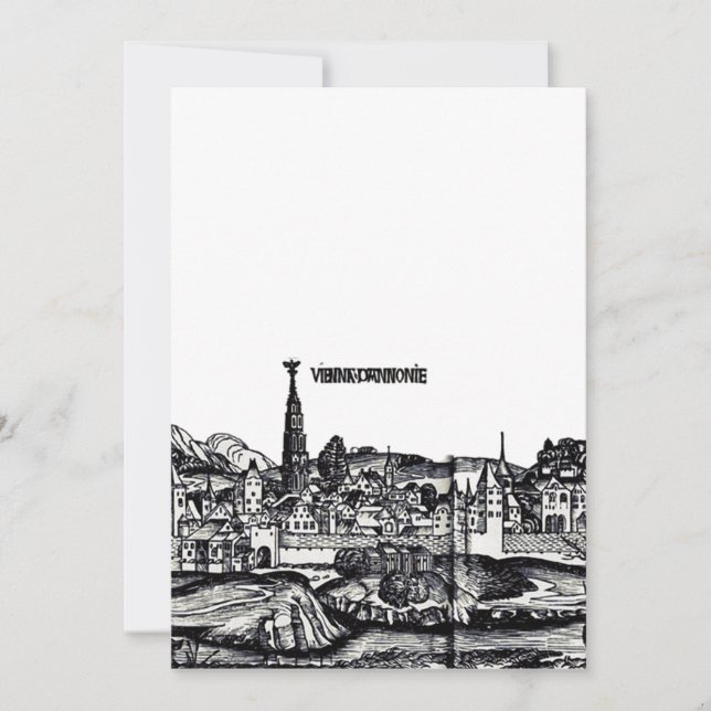 Invitation Vienne capitale de l'Autriche  (Devant)