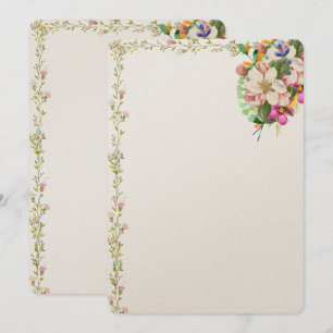 Invitation vierge bouquet floral