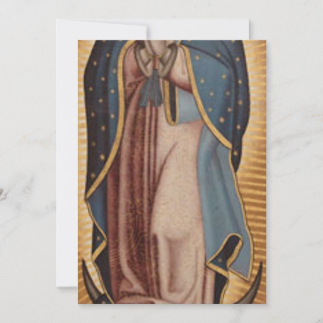 Invitation Vierge Guadalupe (Devant)