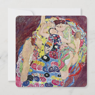Invitation Vierge, Klimt, Art nouveau douche de mariage