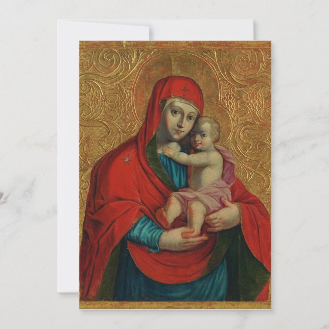 Invitation Vierge Marie et Enfant Jésus par Jan Rombauer (Devant)