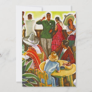 Invitation vierge mexicaine pour les fêtes Vintage
