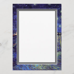 invitation vierge, van Gogh nuit étoilée