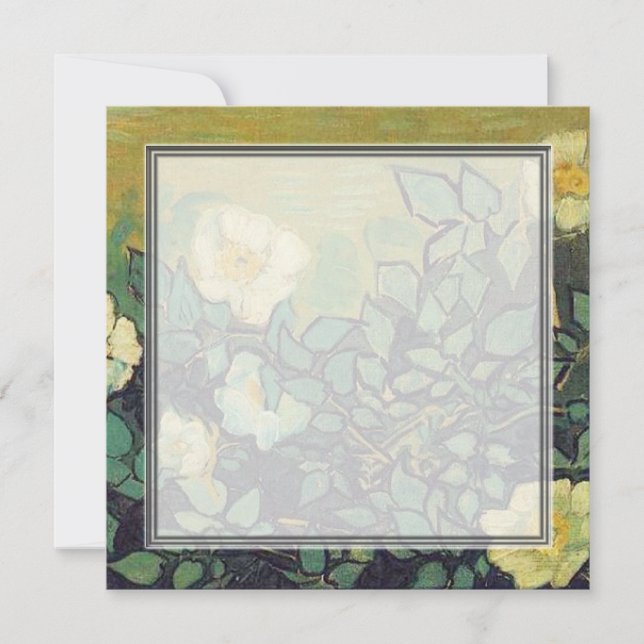 invitation vierge, van Gogh Roses sauvages (Devant)