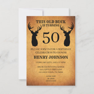 Invitation Vieux Buck 50e fête d'anniversaire