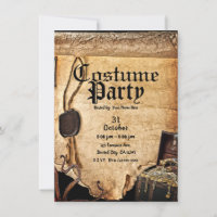 Vieux Parchemin Pirate de Costume de Fête d'Hallow