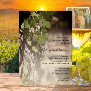 Invitation Vignoble Feuille Vignoble Wedding shower