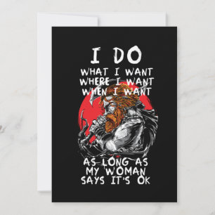 Invitation Viking Femme Norse Mythologie Guerrier Norvège Cad