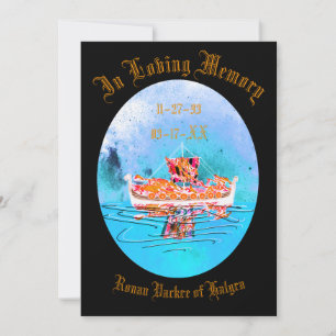 Invitation Viking Funeral Memorial #2