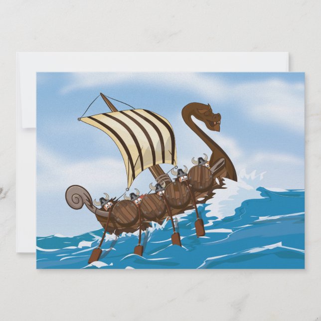 Invitation Viking Ship (Devant)