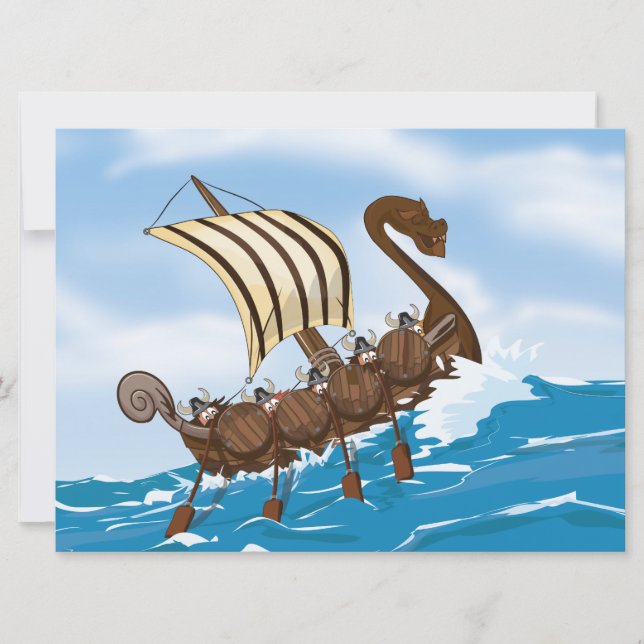 Invitation Viking Ship (Devant)